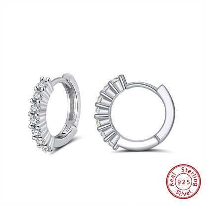 S925 sterling silver earrings with smooth surface earrings