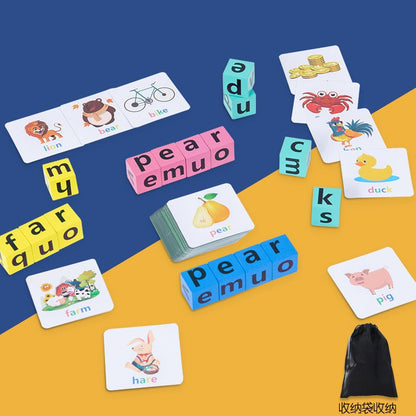 Montessori teaching aids word puzzle game