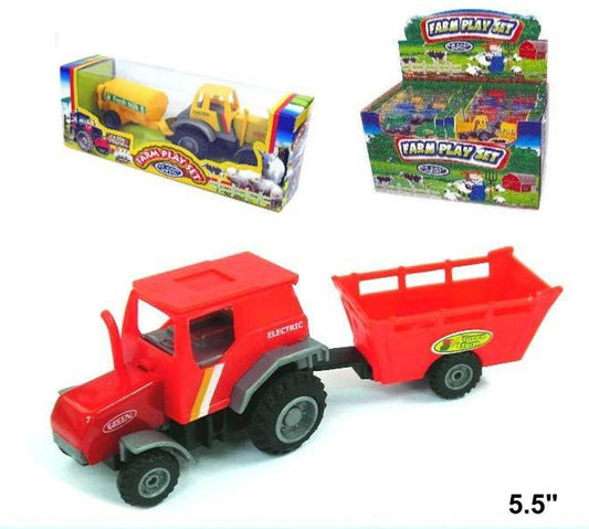 Buy DIECAST METAL FARM TRACTOR WITH TRAILER Bulk Price