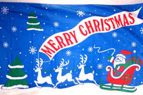 Buy MERRY CHRISTMAS SANTA & DEER 3' X 5' FLAG Bulk Price