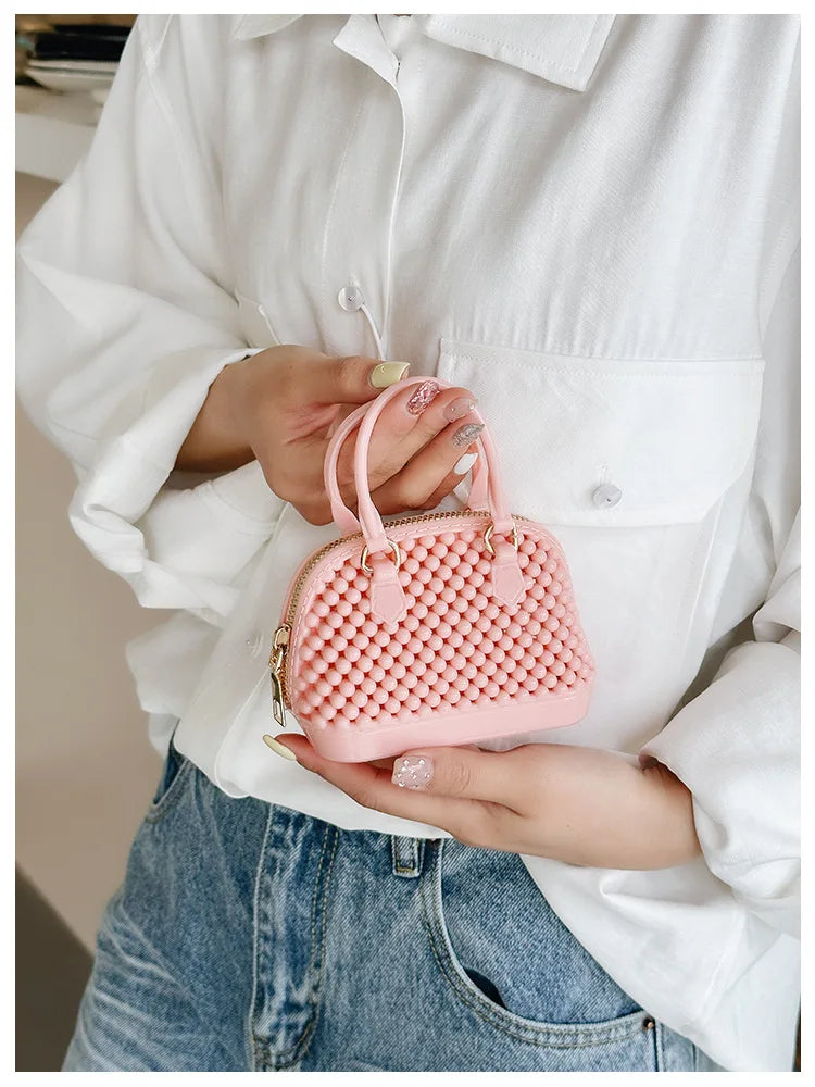 Advanced High-quality Multi-color Frame PU Waterproof Women's Fashionable Zipper Crossbody Handbag with up 1L Capacity Wholesale