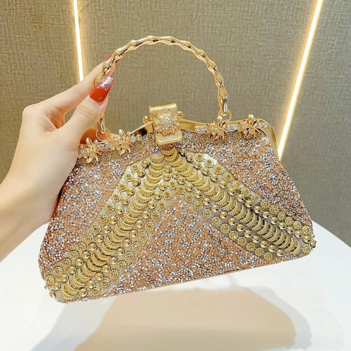 2025 New Diamond-encrusted  Banquet Bag Women Bags Designer Exquisite Slant Fashion Evening Bags for Women