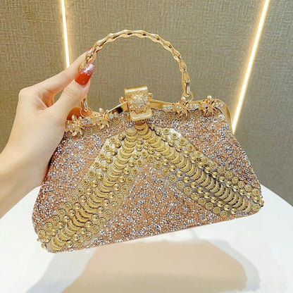 2025 New Diamond-encrusted  Banquet Bag Women Bags Designer Exquisite Slant Fashion Evening Bags for Women