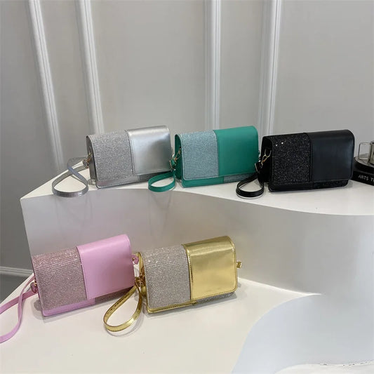 Wholesale Handbags Glossy Crossbody Bags Handbags for Women Luxury Designer PU Multi Color Zipper Button for Women