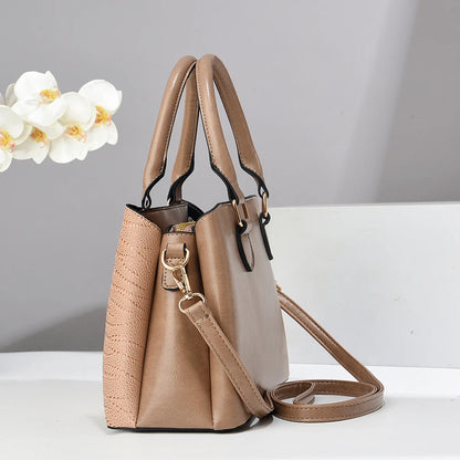 2025 Handbag Women's Shoulder Messenger Bag New Trend Zipper PU Large Capacity Bag Women's Tote  Fashion Lady Bags