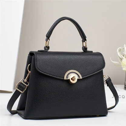 2025 Women's Single Shoulder Crossbody Bag Luxury Tote Handbag New Fashion Zipper Closure Direct Manufacturer PU Polyester Bag