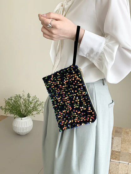 Wholesale Hand-carried Pouch Cosmetic Bag Portable Hand-held Machine Wallet Small square Bag Multicolored Useful Cosmetic Bags