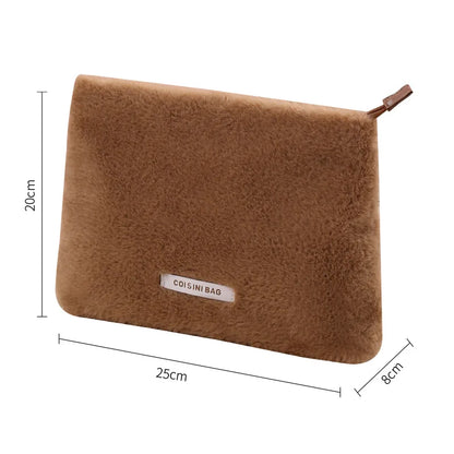 2025 Rabbit Velvet Hand Portable High-grade Makeup Bag Women Bags Designer Wholesale Cute Furry Cosmetic Handbag for Women