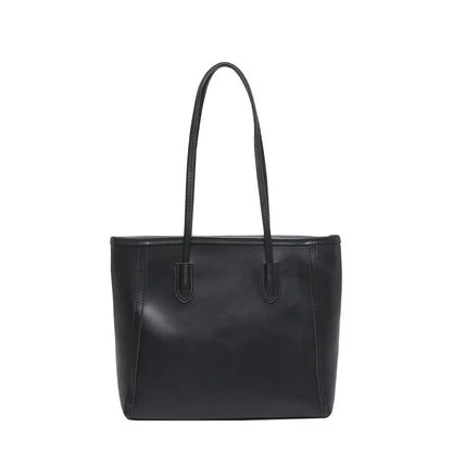 2025 Elegant Korean Style Single Shoulder Tote Bag Attractive Work Clothing Texture Handbag New Contrasting Colors Made PU