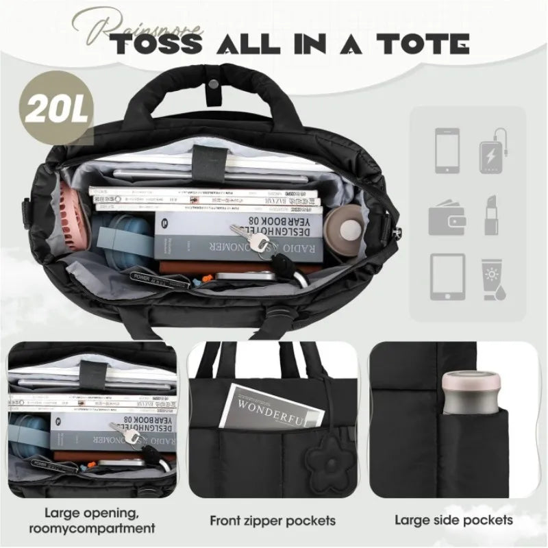 Customizable New Style Women's Crossbody Bags Large Capacity High Quality Shoulder Bags Fashionable Puffer Tote Bag