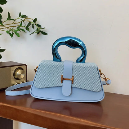 2025 Trendy Women Handbag Customized Logo Pu Leather Shoulder Flap Bag Ladies Designer Pu Leather Crossbody Bag