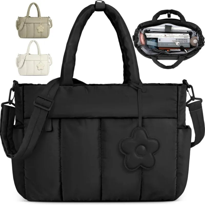 Customizable New Style Women's Crossbody Bags Large Capacity High Quality Shoulder Bags Fashionable Puffer Tote Bag