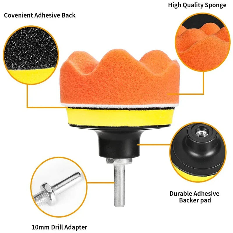 Car Polishing Sponge Pads Kit