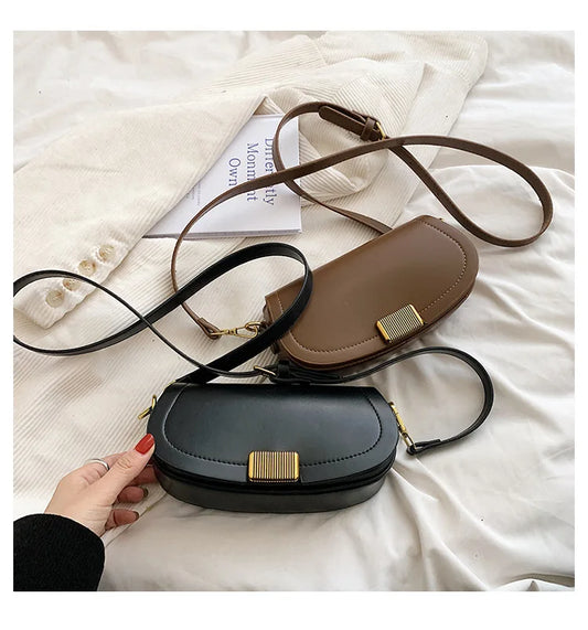 2025 Summer Candy-Colored Saddle Bag Designer Handbags Famous Brands Fashion Texture Pu Chain Sling Bag Underarm Small Square