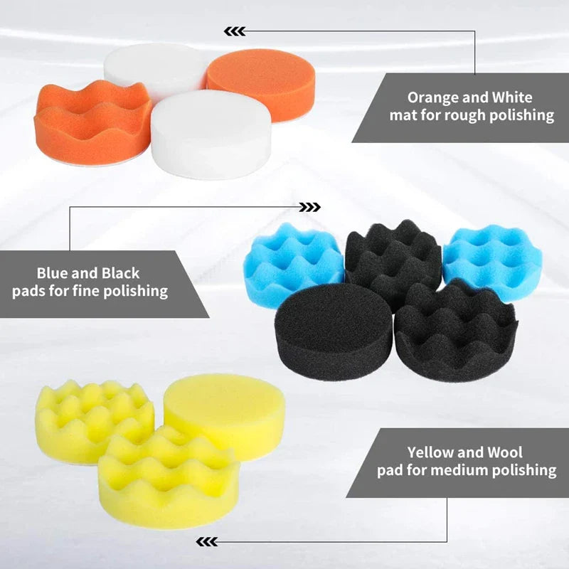 Car Polishing Sponge Pads Kit