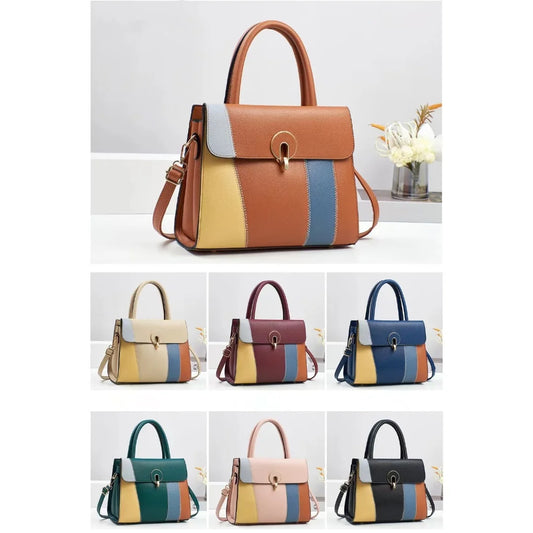 Women's New Colorful PU Handbag  Large Capacity Luxury Crossbody Bags Cute and Versatile Fashion Bags for Women