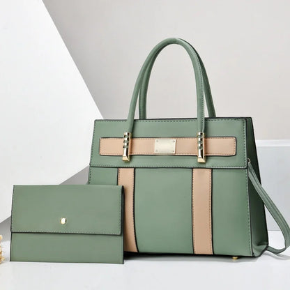 New Contrasting Color Simple and Versatile Women Bag Large-capacity Cross-body Parent-child Bag Handbags Designer Handbags Women