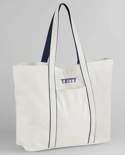 Wholesale Personalised Tote Bag Canvas Tote Bag with Zipper Custom Handbag Embroidered with Name