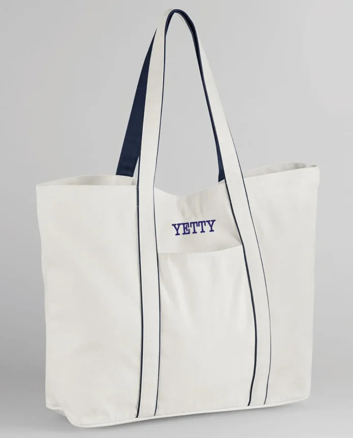 Wholesale Personalised Tote Bag Canvas Tote Bag with Zipper Custom Handbag Embroidered with Name