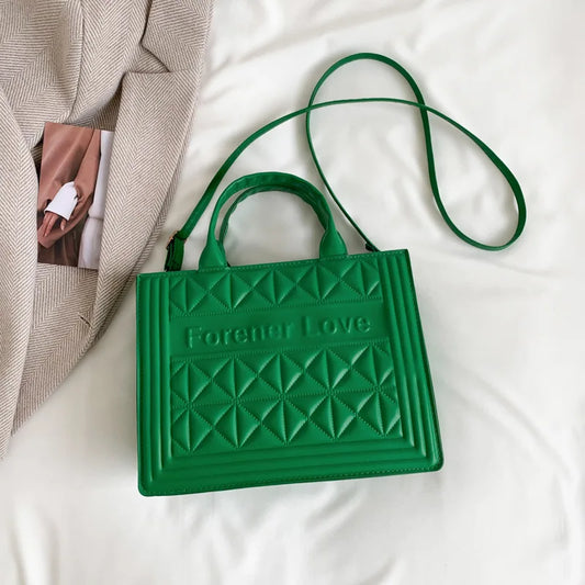 High Quality Women Hand Bags Single Shoulder Cross Body Tote Bag Ladies Lattice Quilted Light Luxury Leather Handbags