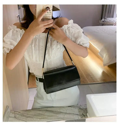 French Texture Popular High Quality Women's Bag 2025 New Tide Fashion Shoulder Armpit Bag Casual Solid Color Small Square Bag