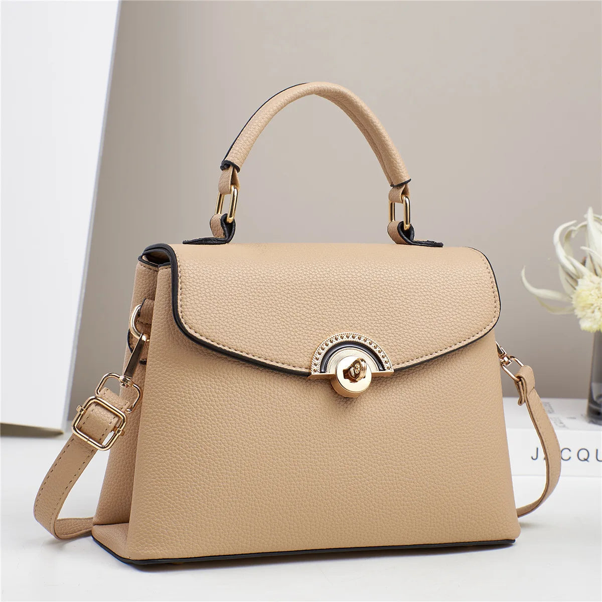 2025 Women's Single Shoulder Crossbody Bag Luxury Tote Handbag New Fashion Zipper Closure Direct Manufacturer PU Polyester Bag