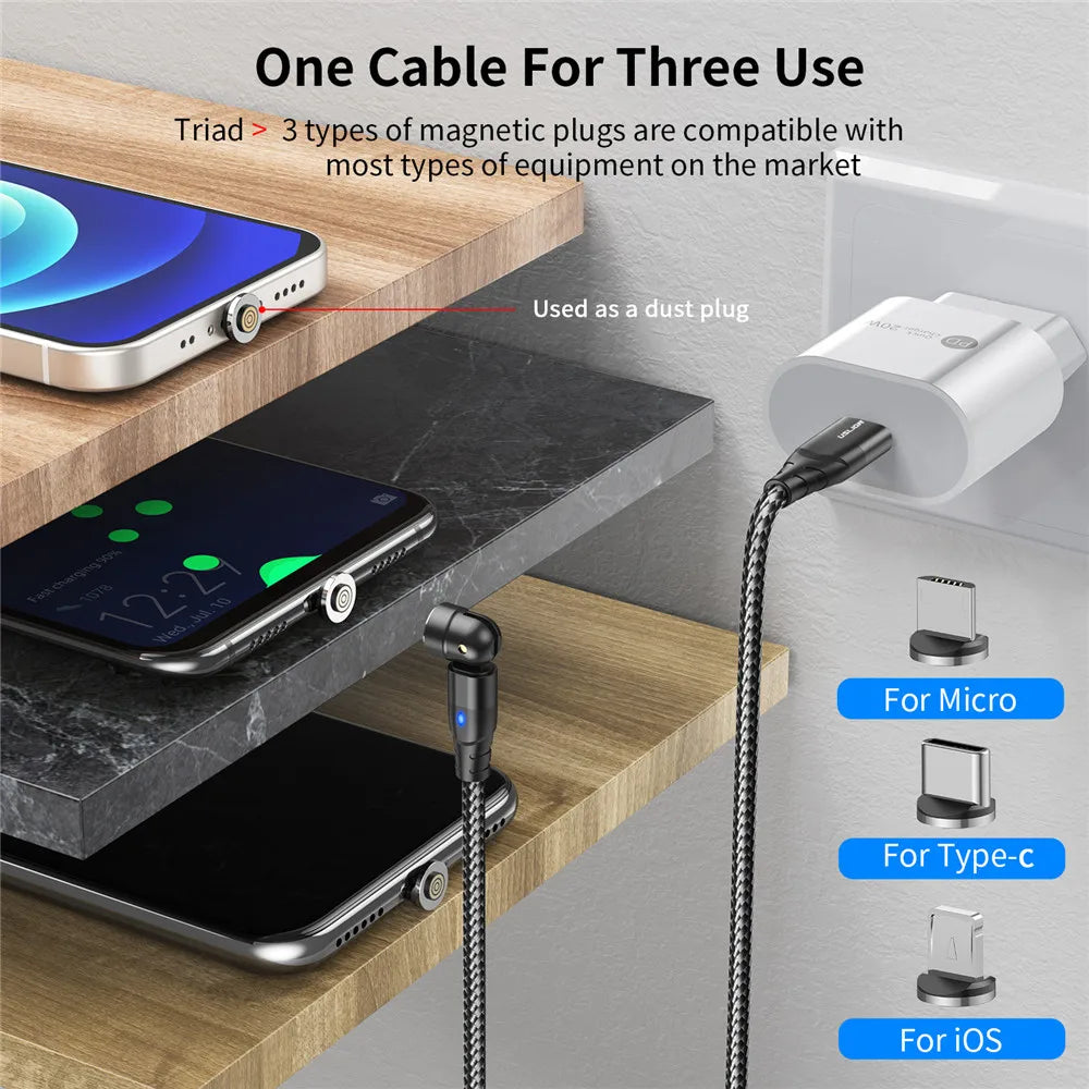 USLION 60W Magnetic Cable Quick Charge