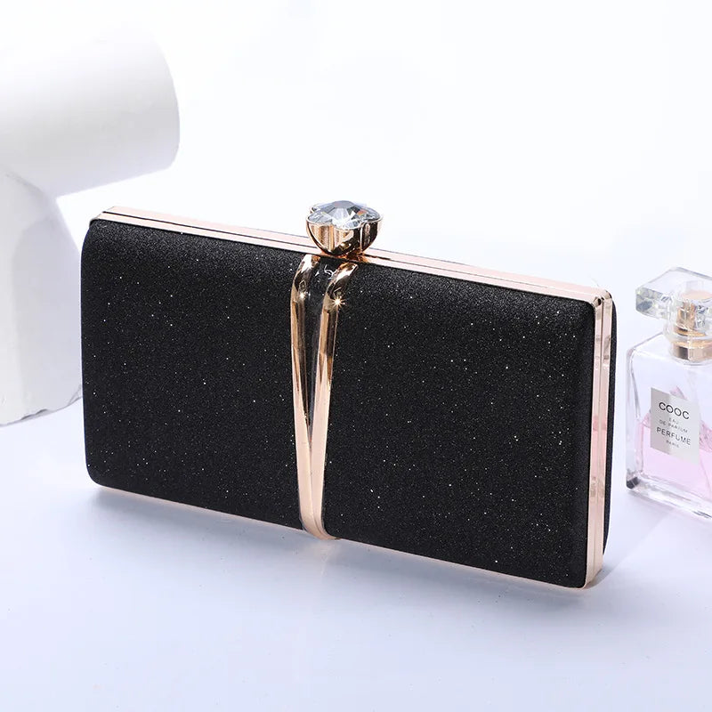 Women's Elegant Evening Dress Clutch Bag Single Shoulder Crossbody Women's Wallets Brands Cross-Border Source PU Polyester