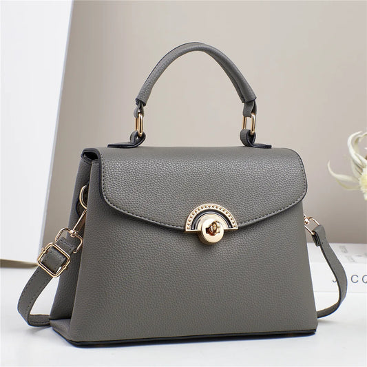 2025 Women's Single Shoulder Crossbody Bag Luxury Tote Handbag New Fashion Zipper Closure Direct Manufacturer PU Polyester Bag