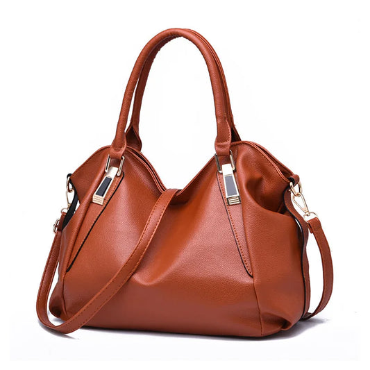 2025 Model Fashion Soft Leather Handbag Large Capacity Cross-body Luxury Brand Bag High Quality Pu Casual Tote Bags Wholesale
