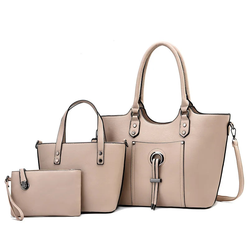 New Large-capacity High-quality Handbag Shoulder Bag Cross-body Three-pieces Set Bags for Women Versatile and Useful Handbags