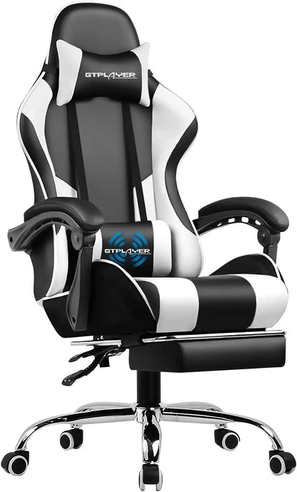 WSX0014 Modern Ergonomic Computer Racing Black Siila Gamer High Quality Gaming Chair with Footrest and Massage