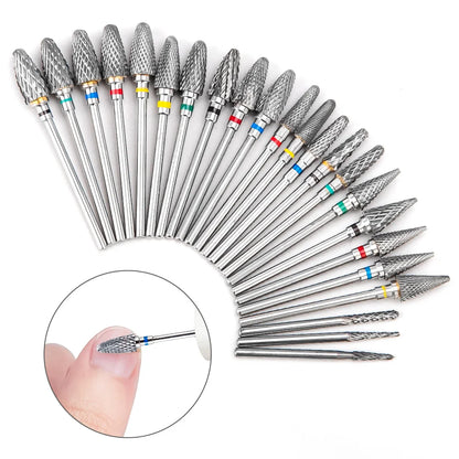 Dmoley Tungsten Carbide Nail Drill Bit Electric Manicure Drills