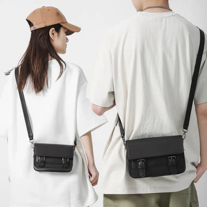 2025 Fashion Sling Bag All Seasons PU Leather Bag Crossbody Men's  New Trendy Brand Messenger Designer Bags Tote