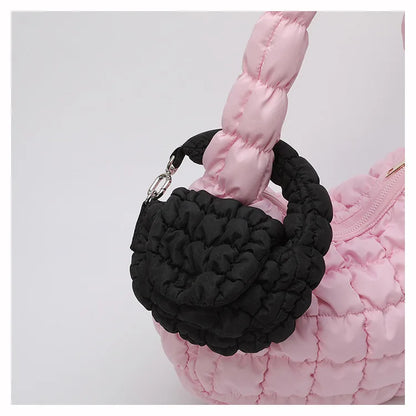 2025 New Puff Cloud Bag for Women Pleated Nylon Bags Fashion Simple Lipstick Envelope Ladies Handbags Wholesale Prices