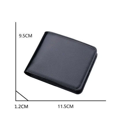 Men's Simple Trendy Style Short Wallet Unisex Business & Student Zipper Closure Can Hold Driver's License-Direct Manufacturer