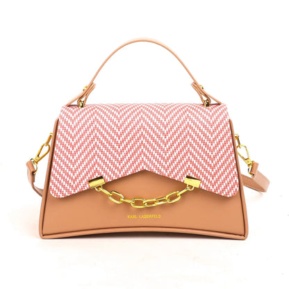 New Trendy and Versatile Box Pattern Handbag for Women High-quality Small Shoulder Bag PU Material Cover Closure Women's Bags