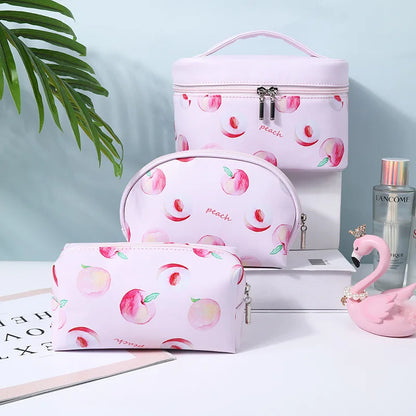 Waterproof Fruit Bag Portable Travel Large Capacity Handbags Designer Handbags Women Cosmetic Bags Cases Fruit Zipper Bag