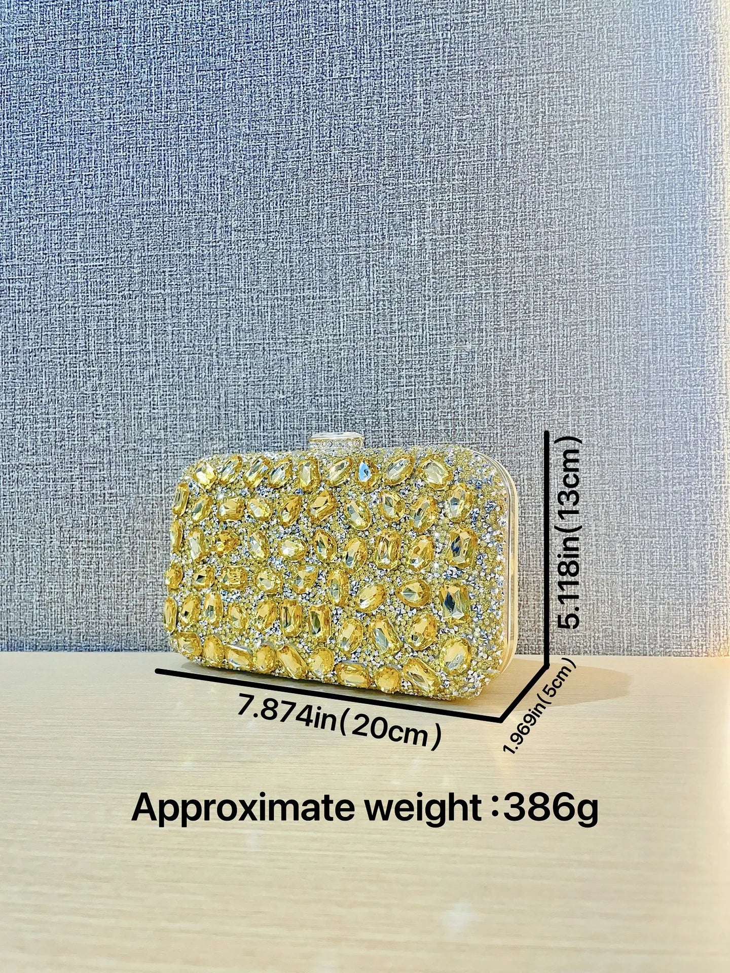 Women's Shiny Diamond Clutch Bag Elegant Gold  Rhinestones High Quality Luxury Ladies Purse  Crystal Hand Bling Evening Bags