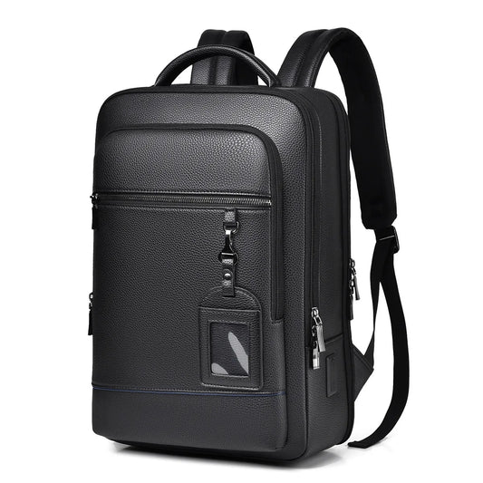 New Stylish Lightweight Double-shoulder Bag for Men Business High-end Computer Bag PU Large Capacity Travel Backpacks