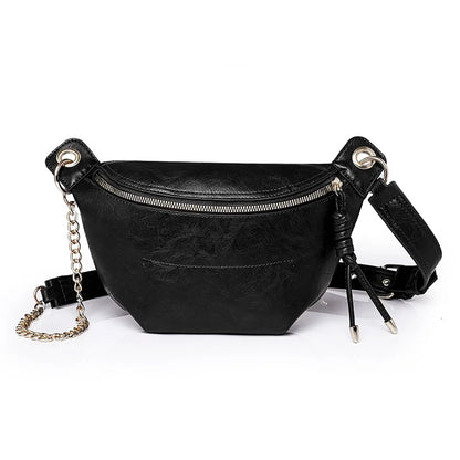 High Quality PU Women's Large Capacity Chest Bag Crossbody Shoulder Travel High Quality Messenger Bag
