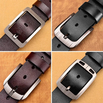 Genuine High Quality Leather Buckle Belts For Men's