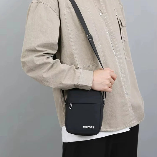 2025 Fashion All Seasons Bag  Sling Bag  PU All Seasons Bag Handbag Design Small Backpack Lightweight Men's