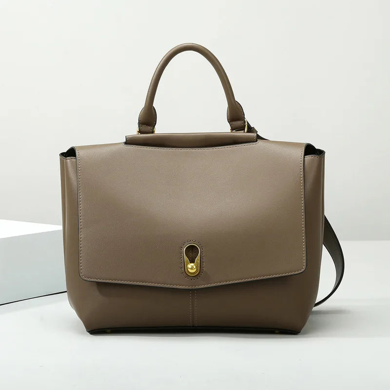 Women's Large Capacity PU Tote Bags Minimalist Pure Color Single Shoulder Crossbody Bags Customized Fashion Bags for Women