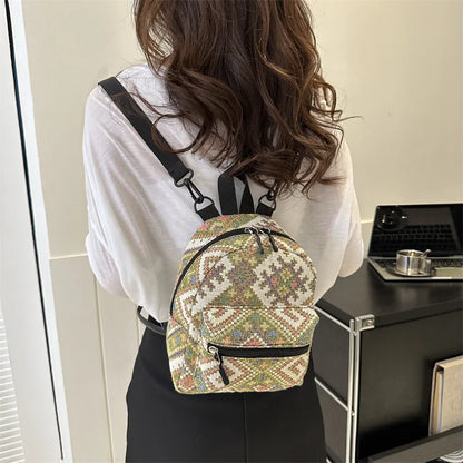 Fashion Simple National Wind Backpack New Trend Single Shoulder Crossbody Backpack Bags for Women College