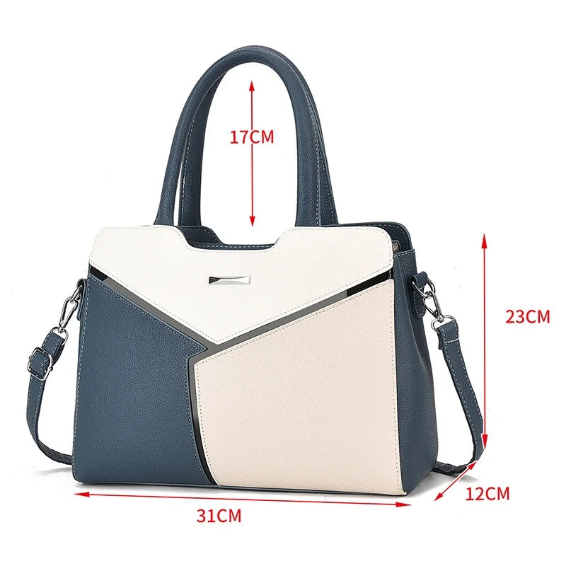 High-End Designer Women's Crossbody Bag Large Capacity Single Shoulder Zipper Fashionable PU Polyester Cross-Border Trend