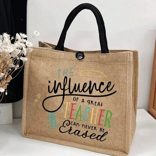 2025 Best-Selling Large-Capacity Linen Tote Bag Casual Beach Custom Logo Handbag Custom Polyester Bag Tote Shopping