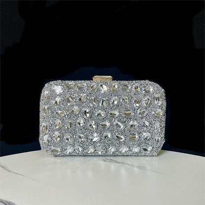 2025 Shiny Rhinestone Bag Sling Crossbody Handbags for Women New Design Luxury Purses Evening Bags