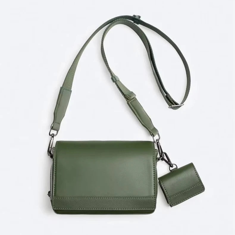 2025 Spring/Summer New Trendy Men's Bag Casual and Versatile Men's Cross-body Bag  Small Square Pattern Durable Bags for Men