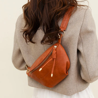 High Quality PU Women's Large Capacity Chest Bag Crossbody Shoulder Travel High Quality Messenger Bag